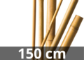 10 B&acirc;tons de bambou/supports pour plantes 1.5 m