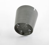 Ecopots Amsterdam round 60 cm with wheels grey - plant/flower pot_