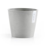 Ecopots Amsterdam 20 cm weiß grau - Pflanzentopf/Blumentopf_