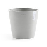 Ecopots Amsterdam 40 cm weiß grau - Pflanzentopf/Blumentopf_