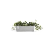 Ecopots Bruges 45 cm wit grijs - bloemen/plantenbak_