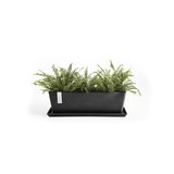 Ecopots Bruges 55 cm gris foncé - bac à fleurs/plantes_