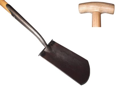 De Pypere 'Exclusive' Zwanehals spade met essen steel 750 mm De Pypere 'Exclusive' Zwanehals spade met essen steel 750 mm