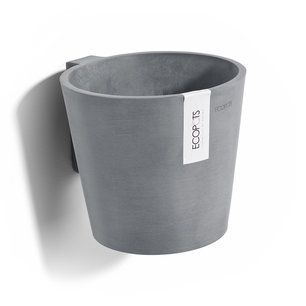 Ecopots Amsterdam rond 20 cm WALL blauw grijs- planten/bloembak-pot Ecopots Amsterdam rond 20 cm WALL blauw grijs- planten/bloembak-pot