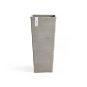 Ecopots Rotterdam high 70 cm(H) taupe - pot pour plantes/fleurs Ecopots Rotterdam high 70 cm(H) taupe - pot pour plantes/fleurs