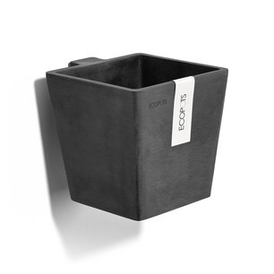 Ecopots Manhattan 15 cm donkergrijs - Hangend- bloemen/plantenbak Ecopots Manhattan 15 cm donkergrijs - Hangend- bloemen/plantenbak