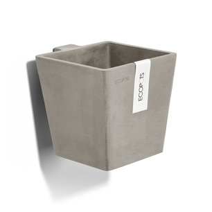 Ecopots Manhattan 15 cm taupe - Hangend- bloemen/plantenbak Ecopots Manhattan 15 cm taupe - Hangend- bloemen/plantenbak