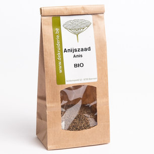 Biologische gedroogde kruiden - Anijszaad - 50 gr Biologische gedroogde kruiden - Anijszaad - 50 gr