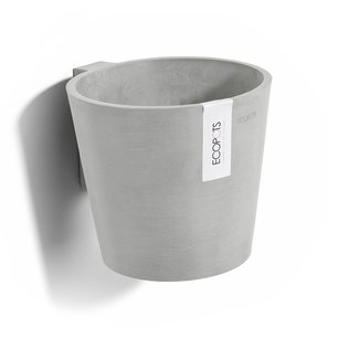 Ecopots Amsterdam rond 20 cm WALL wit grijs - planten/bloembak-pot Ecopots Amsterdam rond 20 cm WALL wit grijs - planten/bloembak-pot