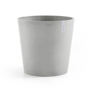 Ecopots Amsterdam 70 cm wit grijs - planten/bloembak-pot