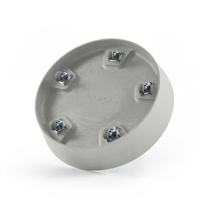 Ecopots onderschotel met wielen 50 cm - puur wit